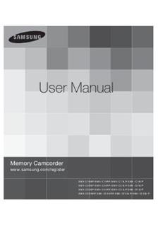 Samsung SMX C 20 BP manual. Camera Instructions.